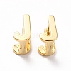 Initial Hoop Earrings for Women EJEW-P194-01G-J-1