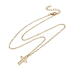 Cross 201 Stainless Steel Mustard Seed Pendant Necklaces for Women WG511AE-01-1