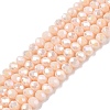 Electroplate Glass Beads Strands EGLA-A044-P4mm-B05-1