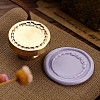Golden Plated Wax Seal Brass Stamp Head LS-AJEW-C031-01E-1