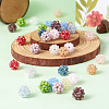 36Pcs 12 Colors Handmade Glass Woven Beads WOVE-TA0001-08-5