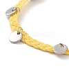 Waxed Polyester Cord Braided Bead Bracelets BJEW-JB05762-05-2