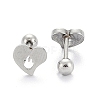 Tarnish Resistant 201 Stainless Steel Barbell Cartilage Earrings EJEW-R147-36-1