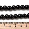 Natural Black Obsidian Beads Strands LS-G-L632-A01-8mm-5