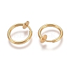 Brass Clip-on Earring Findings KK-C235-33G-1