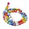 Electroplated Glass Beads Strands EGLA-A048-01A-01-4