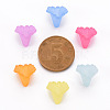 Frosted Acrylic Bead Caps MACR-S371-10A-4