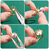 4Pcs Adjustable Brass Finger Ring Components KK-NB0002-57-4