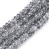 Crackle Transparent Glass Beads Strands GLAA-N069-02A-01-1