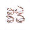 304 Stainless Steel Open Jump Rings STAS-O107-06RG-B-3