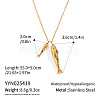 Ocean 304 Stainless Steel Double Fish Pendant Necklaces for Women WI5548-6
