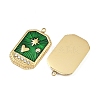 304 Stainless Steel Rhinestone Pendants STAS-P415-16G-2