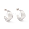 Non-Tarnish 304 Stainless Steel Chunky C-shape Stud Earrings EJEW-P198-13P-1