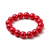 Valentines Gift for Girlfriend Glass Pearl Jewelry Sets Earrings & Bracelets SJEW-JS00265-20-4