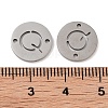 Non-Tarnish 201 Stainless Steel Hollow Flat Round Links FIND-R149-03O-P-3