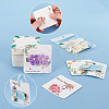   140Pcs Square Paper Hair Clip Bow Display Cards DIY-PH0013-49-4