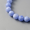 Natural Dyed Blue Lace Agate Beads Strands G-WH0016-42B-2