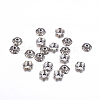 6-Petal Tibetan Style Alloy Flower Bead Caps LS-TIBE-S220-AS-NR-1