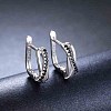 925 Sterling Silver Hoop Earrings EJEW-BB35519-4