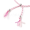 Adjustable Braided Cotton Cords Slider Bracelets Making AJEW-JB00797-04-2