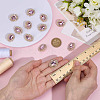 15Pcs 1-Hole Zinc Alloy Shank Buttons BUTT-MA0001-13B-3