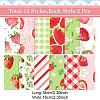 24 Sheets 12 Styles Strawberry Scrapbook Paper Pads DIY-WH0304-989F-2