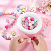 Round Resin Rhinestone & Acrylic Beads DIY-SC0026-80B-3