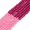 Transparent Glass Beads Strands GLAA-N074-01A-01-2