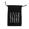 Runes Velvet Jewelry Storage Drawstring Pouches LS-WICR-PW0007-04A-1