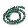 Round Dyed Natural Gemstone Bead Strands LS-G-R345-8mm-15-2