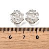 Brass Micro Pave Cubic Zirconia Beads KK-F913-02P-01-3
