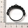 Alloy Open Back Bezel Pendants PALLOY-I223-12EB-3
