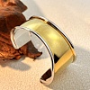 304 Stainless Steel Cuff Bangles BJEW-Z127-01GP-1