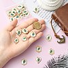 24Pcs 8 Styles Alloy & Resin Connector Charms RESI-CJ0004-97-4