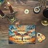Printed Wood Pendulum Dowsing Divination Board Set DJEW-WH0324-068-6