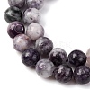 Natural Lepidolite Beads Strands X-G-G284-A02-8mm-5