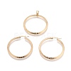 304 Stainless Steel Pendants and Hoop Earring Jewelry Sets SJEW-L140-E01-G-1