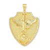 Religion Brass Micro Pave Clear Cubic Zirconia Big Pendants KK-A303-10D-G-1