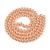 Baking Paint Pearlized Glass Pearl Round Bead Strands HY-Q330-8mm-33-2