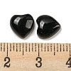 Natural Black Stone Cabochons G-H309-01-06-3
