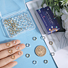 SUNNYCLUE 60Pcs 2 Colors Brass Bead Frames KK-SC0004-63-3