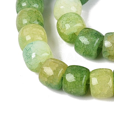 Ombre Effect Dyed Glass Beads Strands X-GLAA-Q106-05B-A04-1