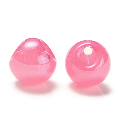 Opaque Acrylic Beads OACR-G012-03-1