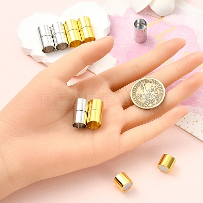 8Pcs 2 Colors Brass Magnetic Clasps FIND-YW0007-40-1