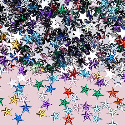 2000Pcs 10 Colors Acrylic Cabochons OACR-SP0001-52-1
