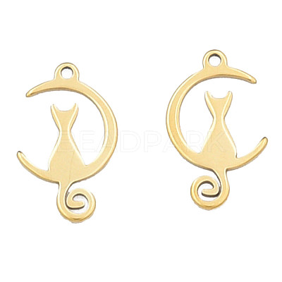 Ion Plating(IP) 201 Stainless Steel Pendants STAS-N098-081LG-1