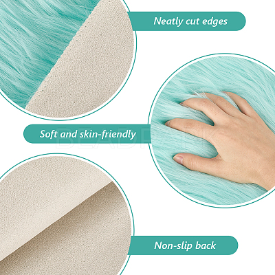 2Pcs 2 Colors Square Acrylic Fibers Carpet Mat AJEW-CN0003-11A-1