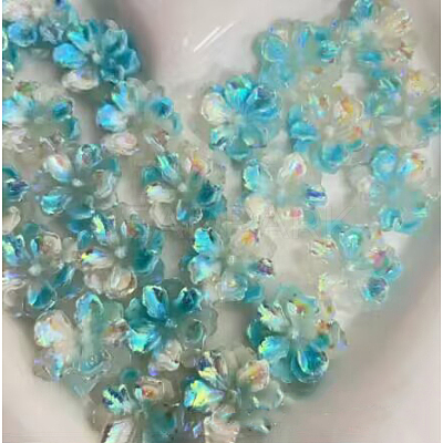 Luminous Resin Cabochons RESI-E033-02C-1