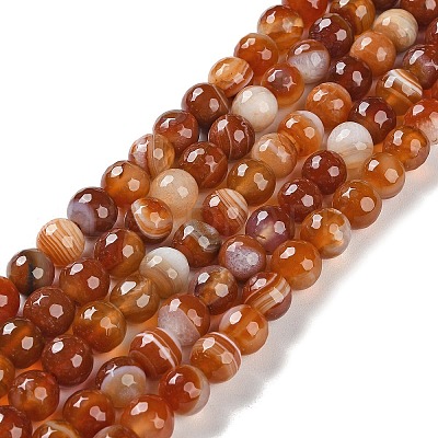 Natural Agate Beads Strands G-M437-B01-01J-1