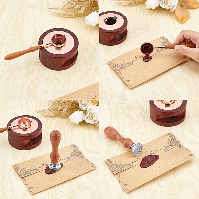 DIY Scrapbook Wax Seal Stamp Sets AJEW-WH0432-026-1